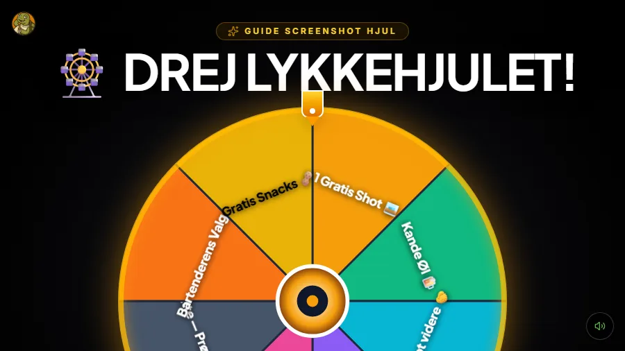 Lykkehjulet på TV-storskærmen